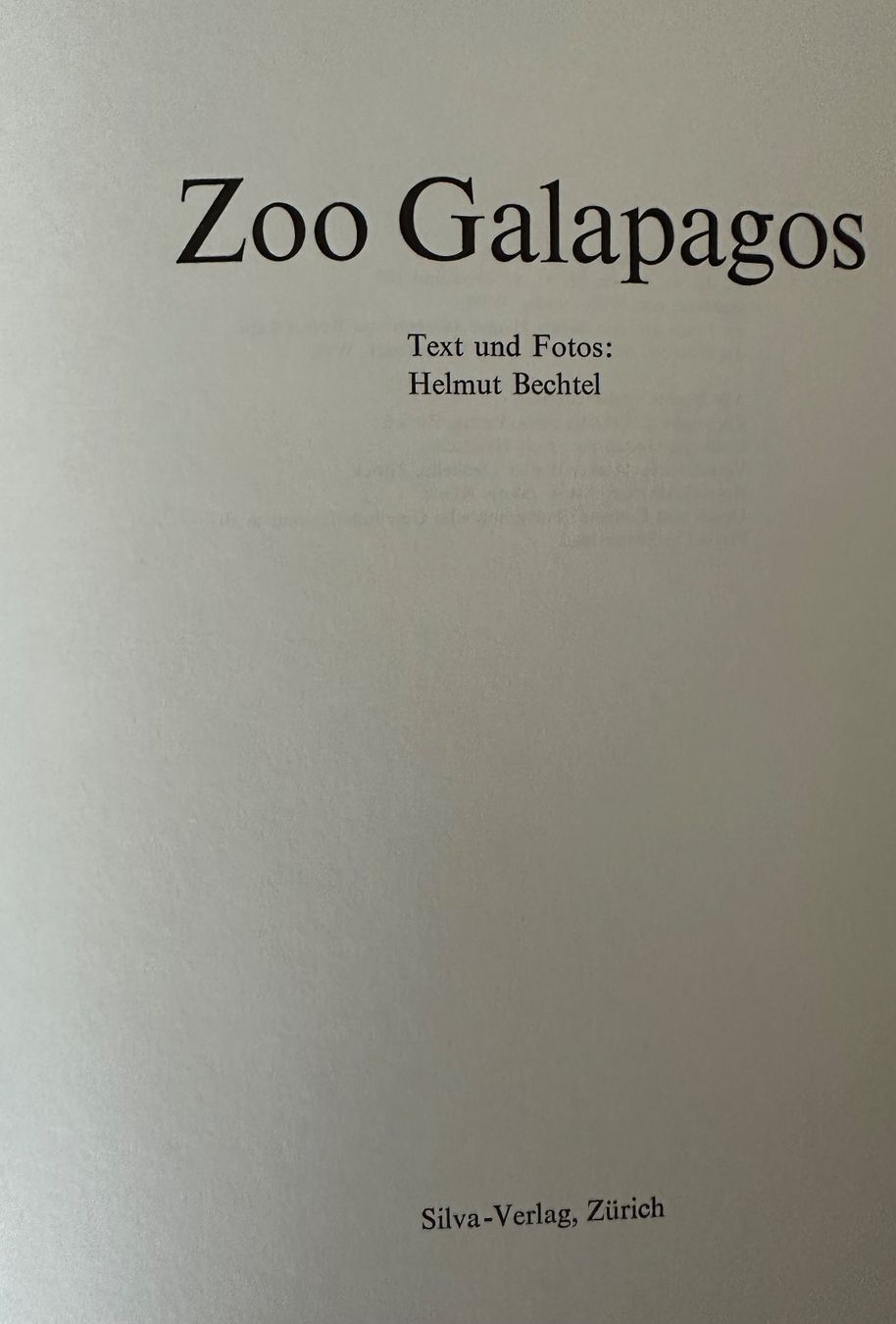 Libri: Bildband 4v6 Zoo Galapagos – Usato da Winterthur venduto da jud_xfw6 2
