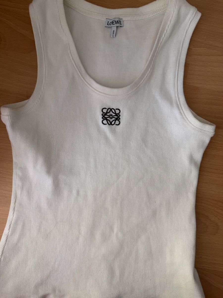 Loewe Top: Loewe Tank Top weiss Grösse M – Usato da Winterthur venduto da secondhandclothes