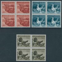 FL - 1946 - Jagd I - Viererblock - postfrisch **