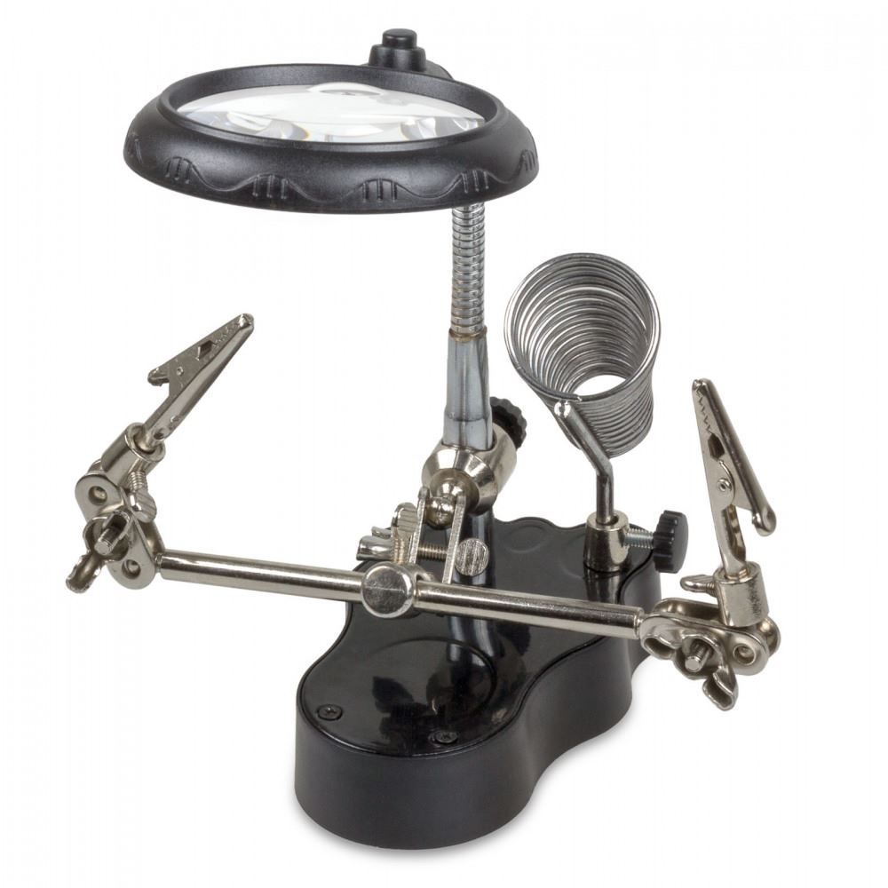 Tutti gli attrezzi: Löthilfe, 3. Hand mit Lupe und LED-Licht – Nuovo e nell'imballaggio originale da Luzern venduto da Salefactory
