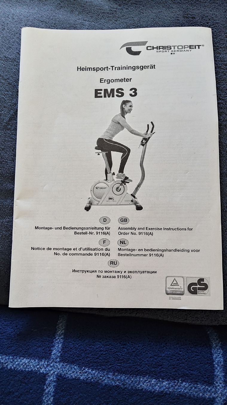 Hometrainer: Christopeit Ergometer EMS 3 – Usato da Adliswil venduto da kso89 2