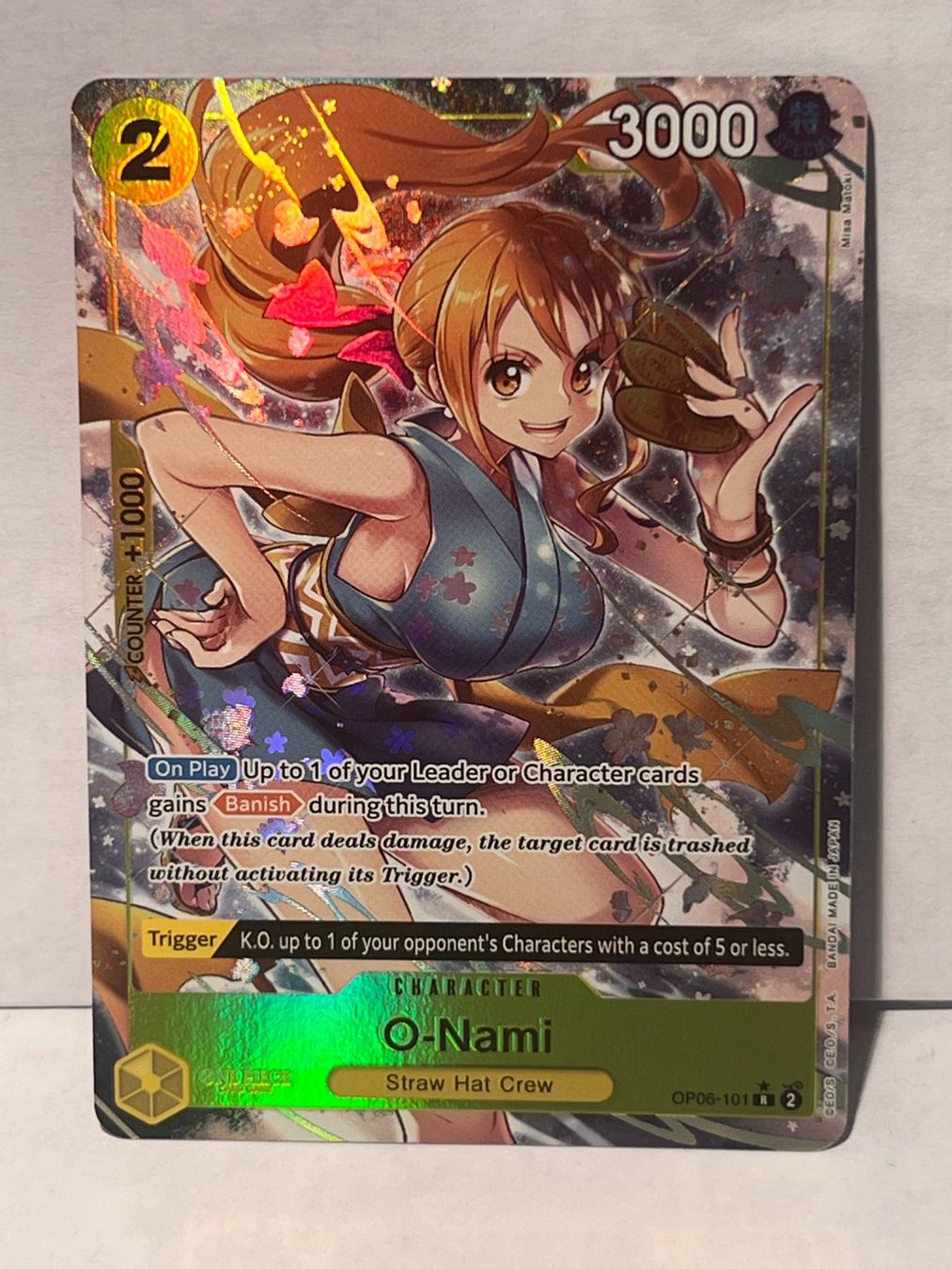 Bandai Sammelbilder & Trading cards: One Piece TCG O-Nami / OP06-101 – Gebraucht aus Langenthal von Thunderboltli
