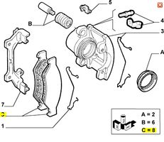 Bremsbeläge vorne Alfa Romeo Mito/GT 77362229