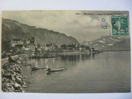AK  Montreux - Quai et les Dents du Midi