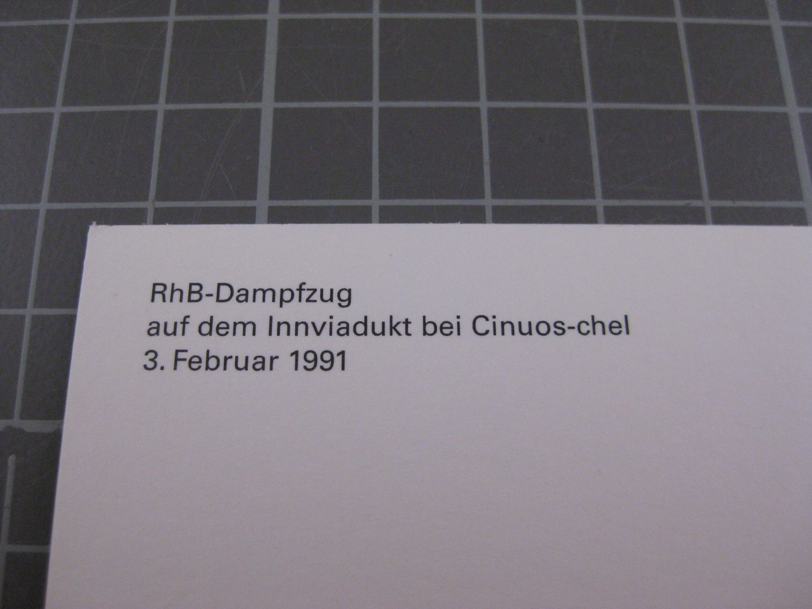 Cartoline postali: AK Cinuos-chel mit Zug – Usato da Malters venduto da Marosko 2
