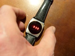 RARE Texas Instruments Digitaluhr Vintage 1970 NASA US-Swiss