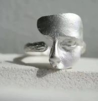 Verstellbare Ring, Versilbert