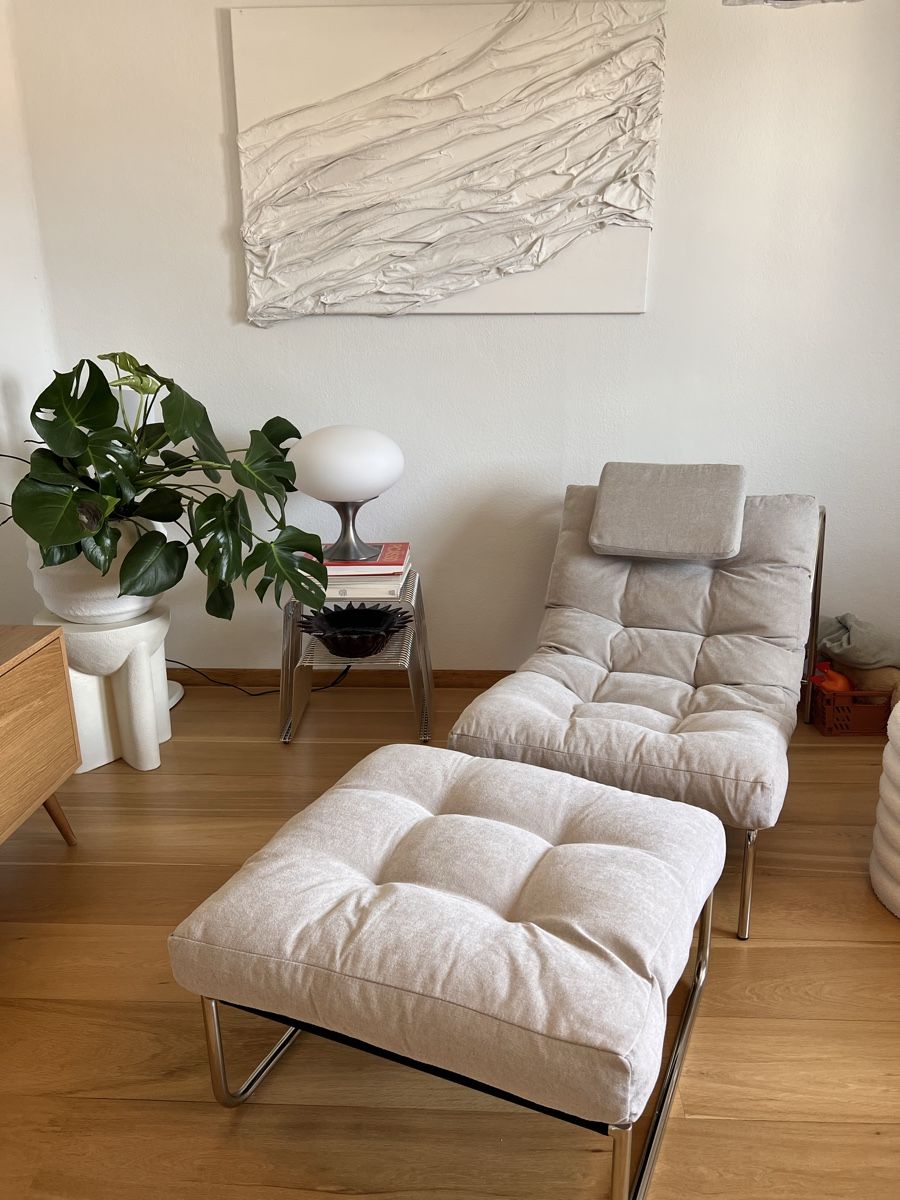 Sessel: NEU -Jotex Bourleson Sessel und Hocker Set Hellbeige – Neu (gemäss Beschreibung) aus Zürich von daira_97