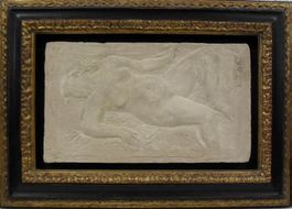 BÄNNINGER Otto Charles. Original RELIEF... Frauen AKT
