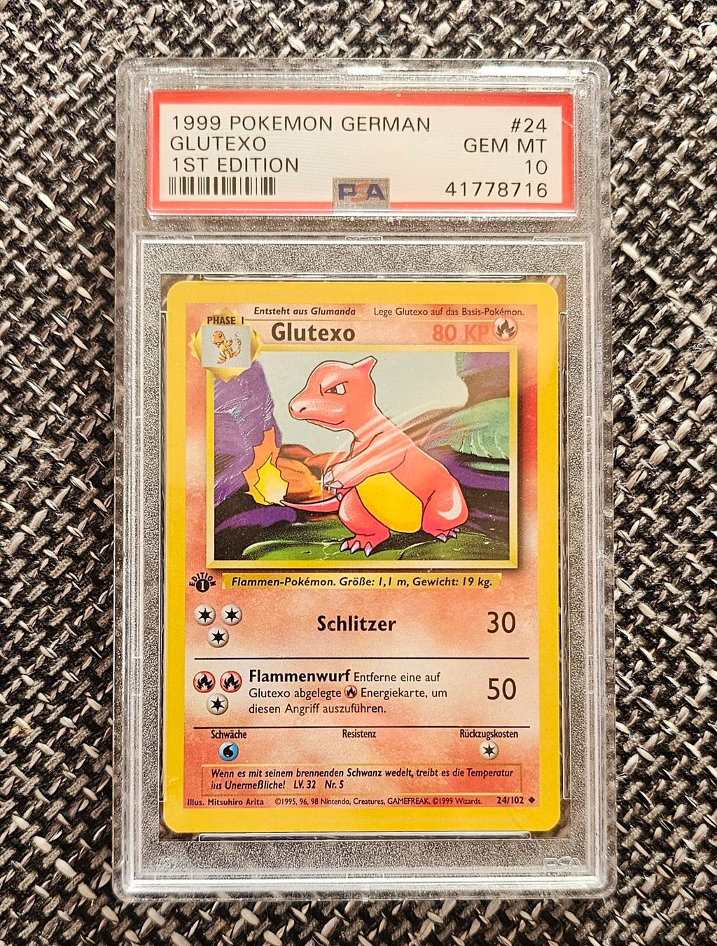 Pokémon Carte collezionabili: Pokemon - Glutexo - PSA 10 - Base Set - 1 Edition – Usato da Alpnach Dorf venduto da FrankyFranks