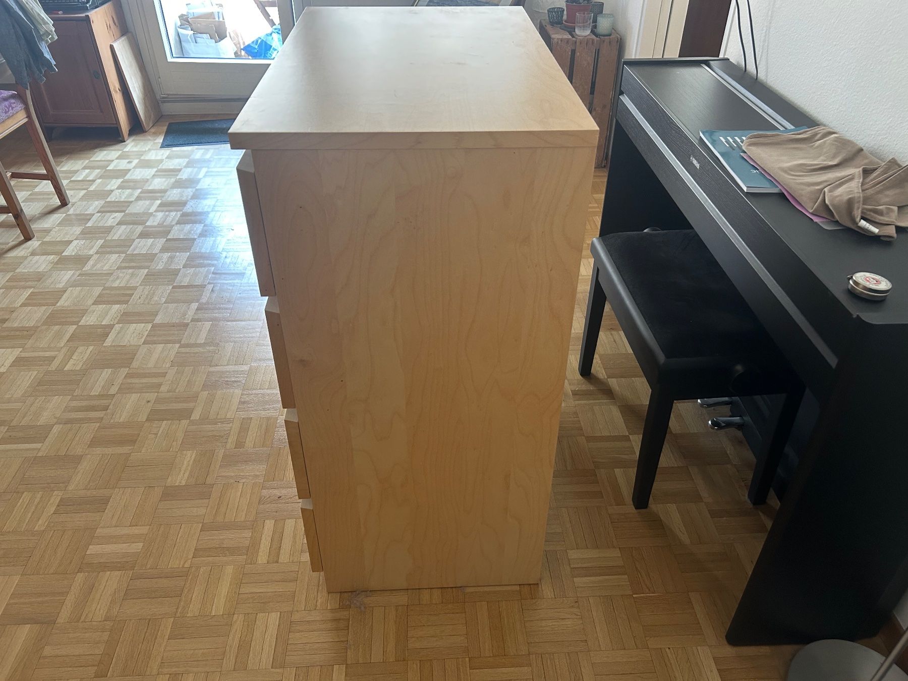 Ikea Cassettiere: IKEA MALM Kommode 4 Schubladen Birke – Usato da Basel venduto da max_dxb7 2