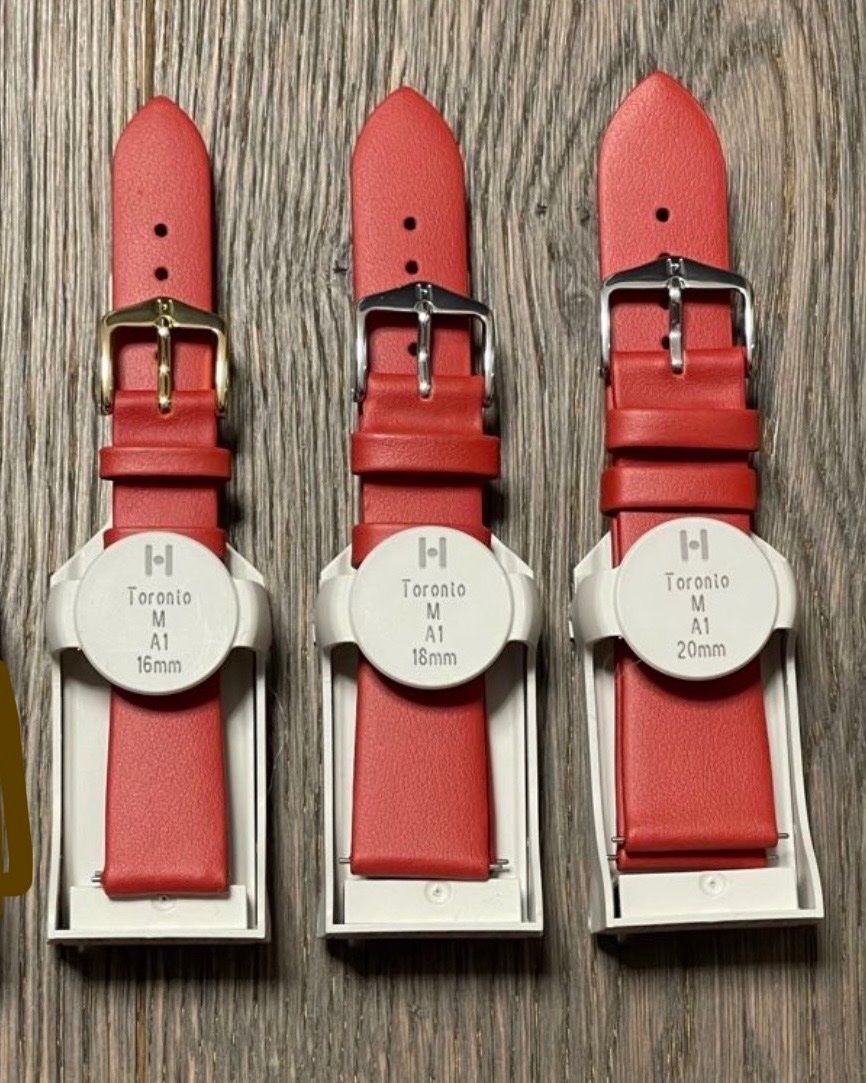 Bracciali & Braccialetti: 1 Stk. HIRSCH Kalbsleder Uhrenband TORONTO 16 oder 20mm – Nuovo e nell'imballaggio originale da Embrach venduto da selfie13 1