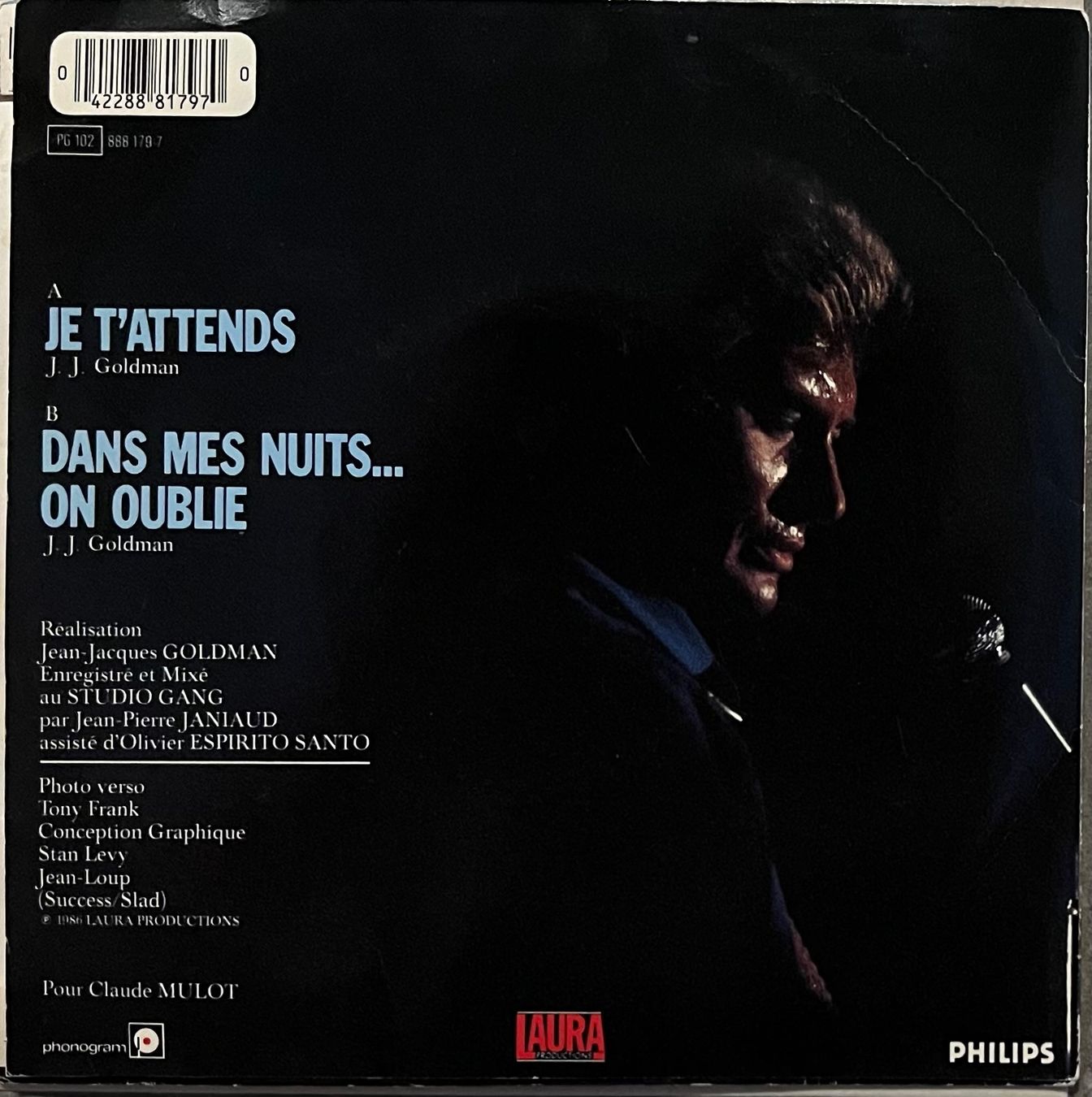 Vinyles: JOHNNY HALLYDAY - JE T'ATTENDS – D'occasion à Bussigny par vinyl-pas-cher 1