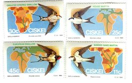 Briefmarken "Schwalben". Ciskei.
