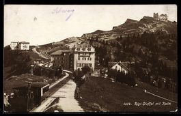 Rigi-Staffel, Strassenpartie mit Hotel u