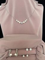 Schmuck-Set mit Perlen und Zirkonia Nr. 38