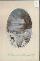 Glückliches Neujahr - Bonne Annee - Winterlandschaft