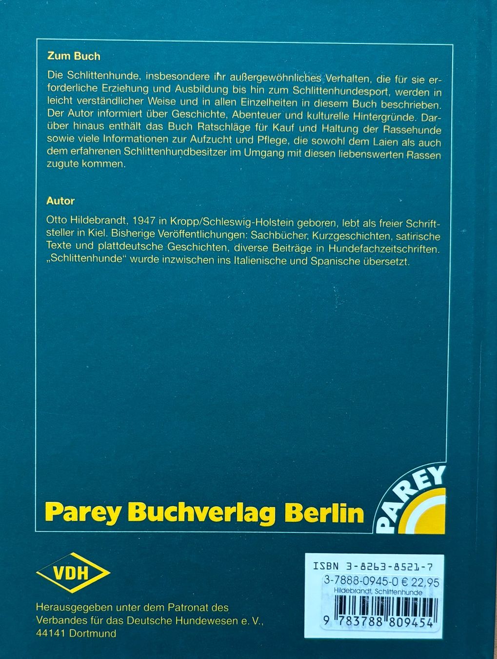 Libri: Hildebrandt Otto, Schlittenhunde – Nuovo (secondo la descrizione) da Sarnen venduto da Livres 1