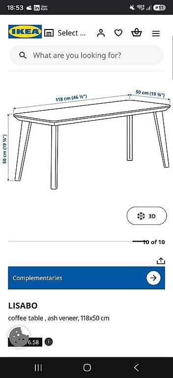 Tische: Ikea lisabo coffee table – Gebraucht aus Zürich von tah_mz5w 3