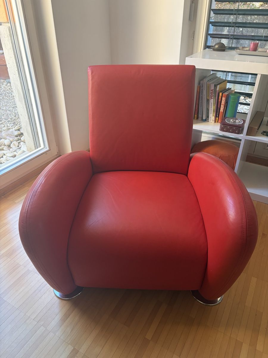 Sitag Poltrone: Leder Sessel – Usato da Basel venduto da LSK-MEM 1