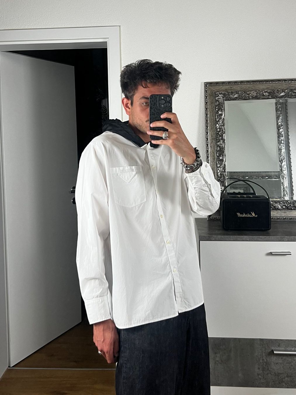 Prada Camicie: Prada Hooded Shirt – Usato da Biel/Bienne venduto da sami0788480082 1