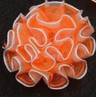 Fleur organza 2 tons ORANGE 3 cm