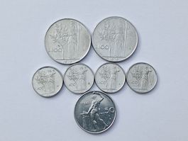 Repubblica Italiana Münzen Lire verschiedene