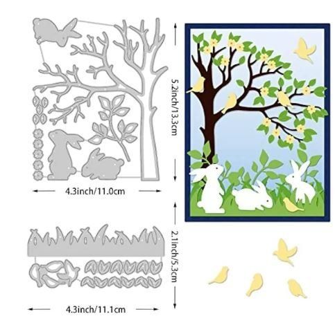 Sciablone: Neues Stanzschablonenset Garten / Hasen – Nuovo e nell'imballaggio originale da Effretikon venduto da wenuss 2