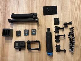 GoPro Hero 8 Black mit Media Mod und Zubehör