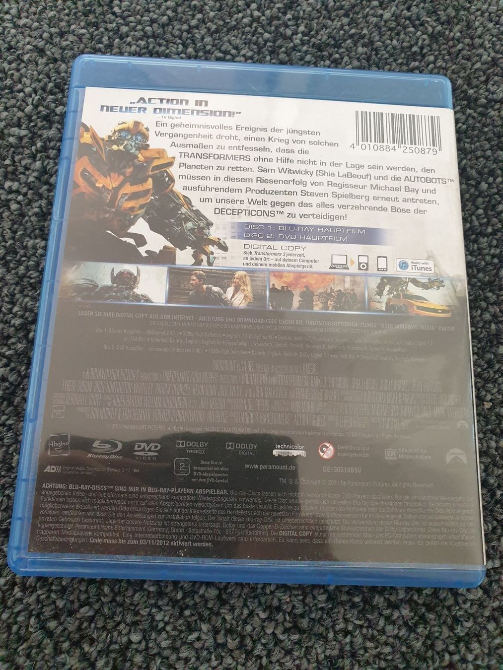 Tous les DVDs: TRANSFORMERS 3 – D'occasion à Ruswil par jan_bxl5 1