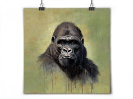 Kunstdruck - GORILLA - Poster von Christian Kitzmüller