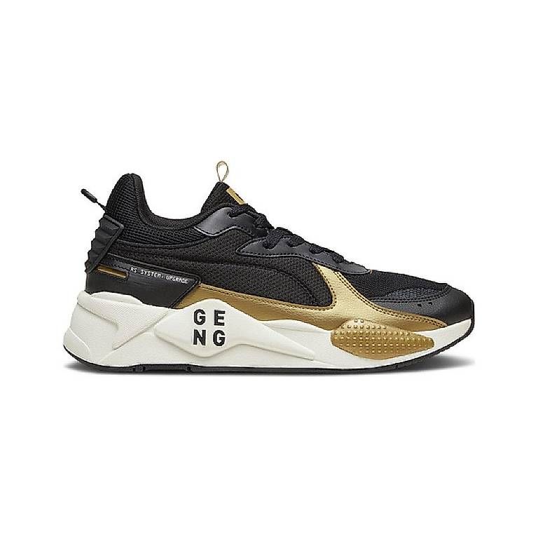 Scarpe da uomo: PUMA Sneaker RS-X black/gold, Gr. 44,5 – Usato da Arbon venduto da my_shopping