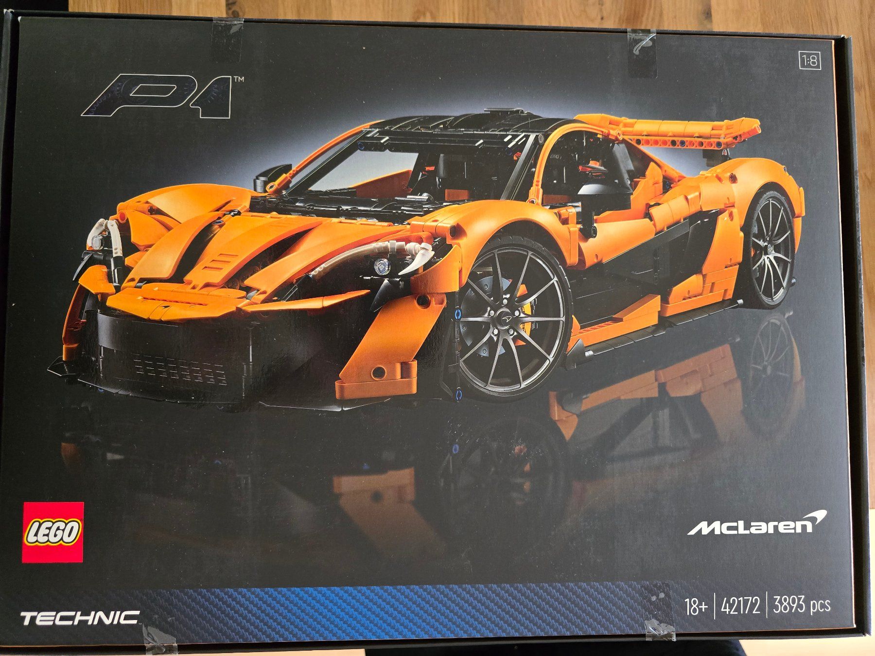 Set Costruzioni 3893 Pezzi, Modello Tecnico Auto McLaren P1 In Scala 1:8, Nuovo Sigillato