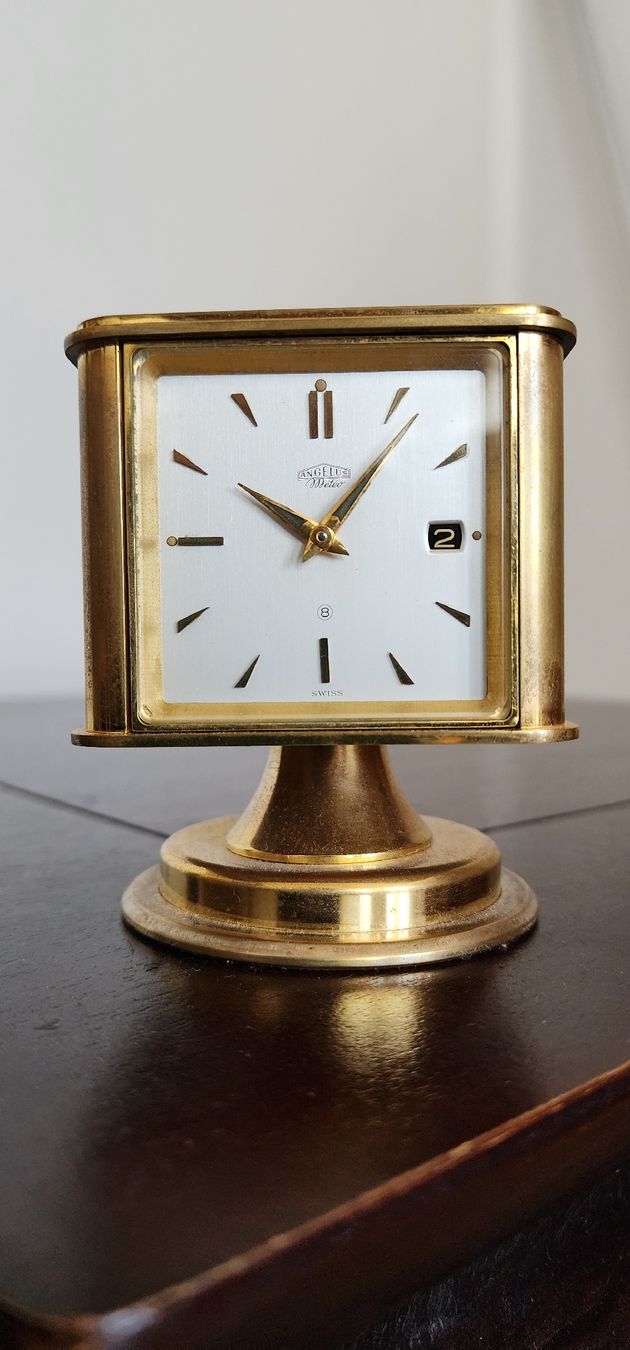 Angelus Orologi da terra & Orologi da parete: Pendulette Angélus Météo Plaqué Or – Usato da Vevey venduto da var_5d8n 7