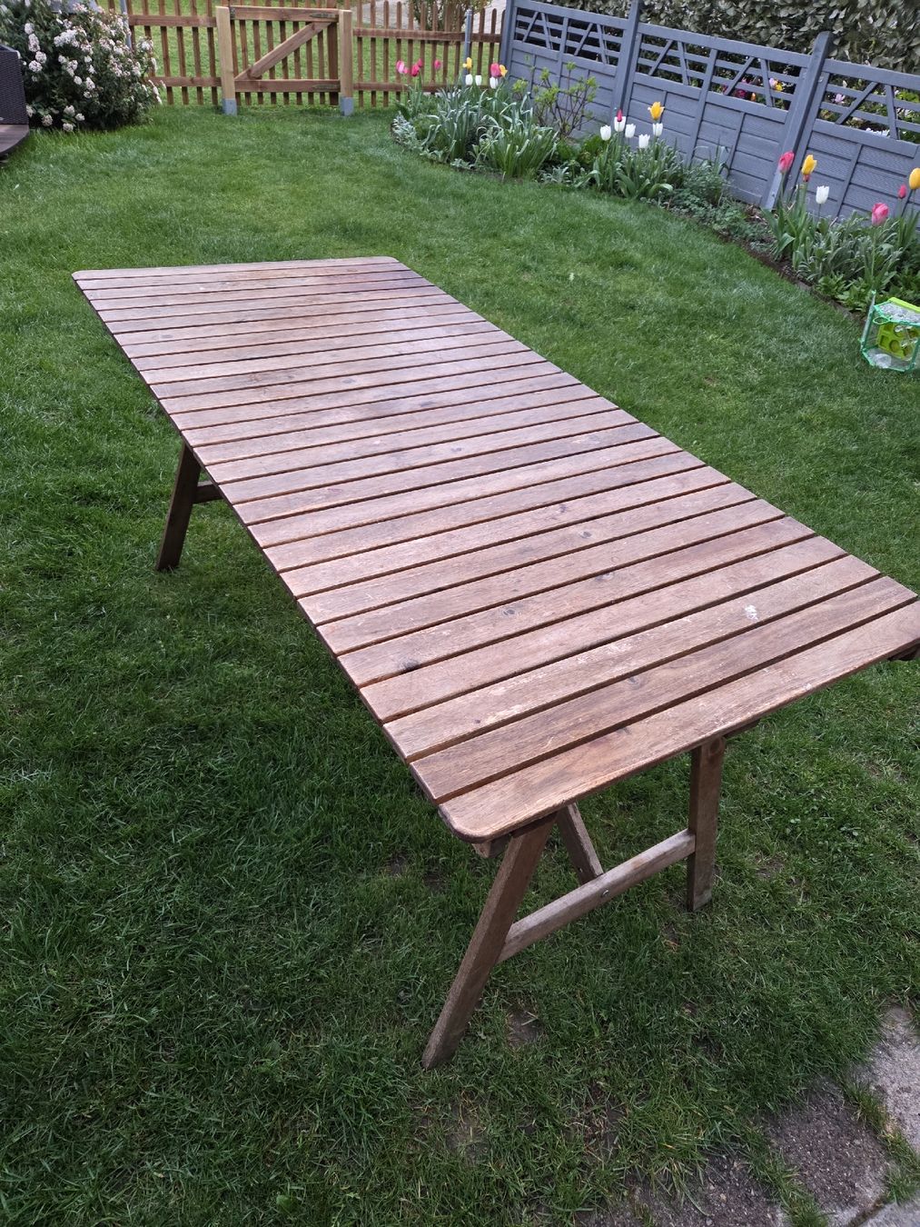 Tavoli: Garten- oder Balkontisch Holz klappbar 154x73 cm braun  – Usato da Ebikon venduto da fdo_0815