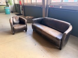Ledersofa braun gebraucht