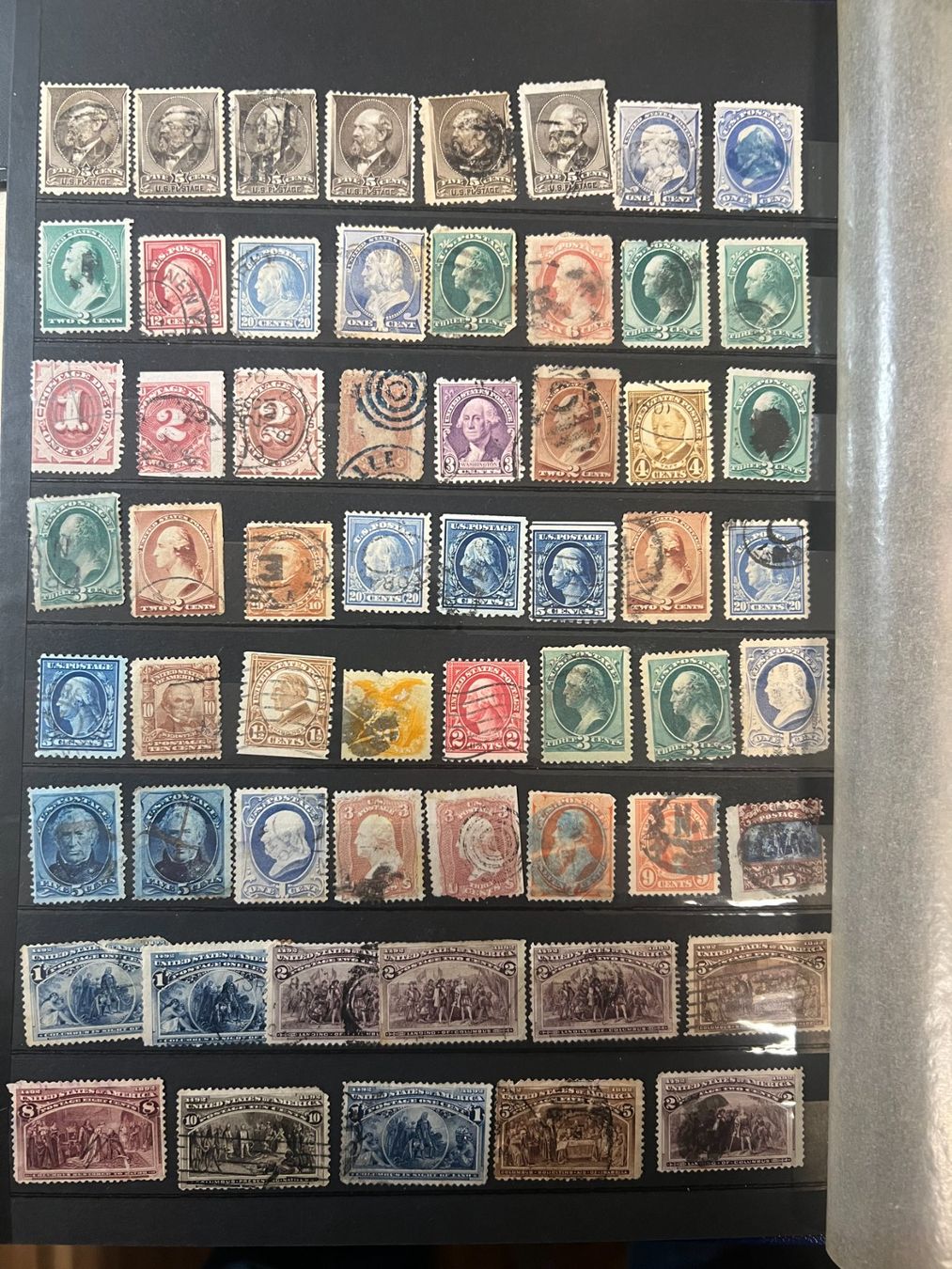Alle Briefmarken: Album timbres USA – Gebraucht aus Lausanne von ffhoud 1
