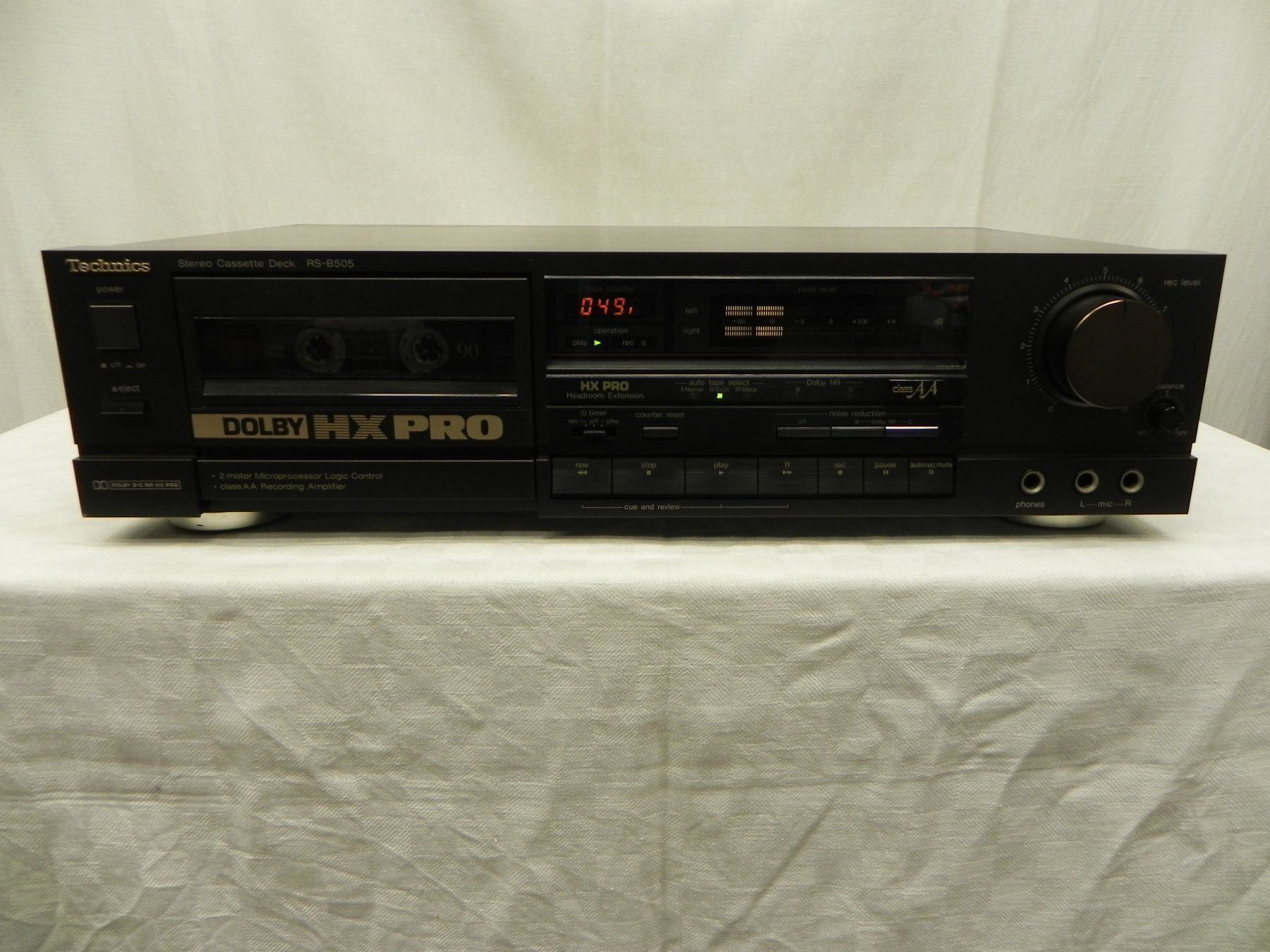Technics Registratori: Technics RS-B505 Cassette Deck HX Pro Total Liquidation – Usato da Basel venduto da Life-Style-Art