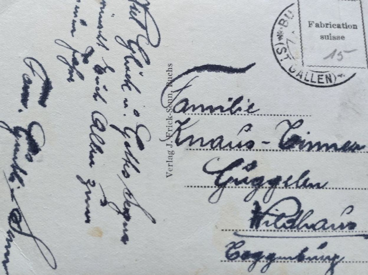 Cartoline postali: Ansichtskarte Buchs SG, mehr als 100 jährig..... – Usato da Wildhaus venduto da Hukwildhaus 2