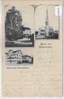 Gruss aus Oberwetzikon - Hotel Krone, Kirche