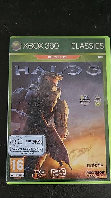 Spiele: Halo 3 Xbox 360 Classics – Gebraucht aus Zürich von tobigs