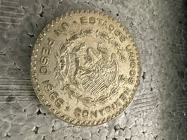 Un Peso Silbermünze 1966