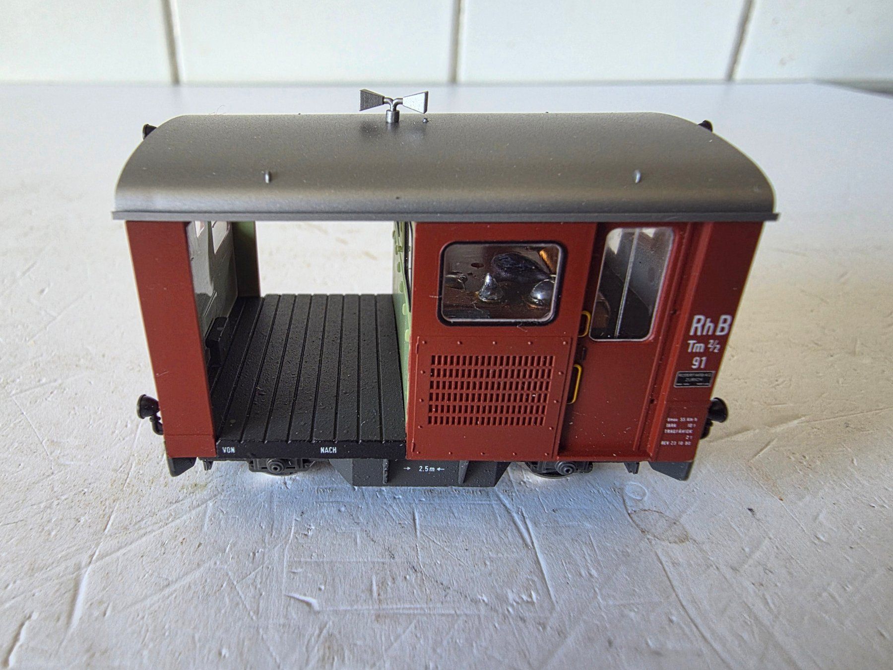 Bemo Modellini di ferrovie: Traktor RhB, Tm 2/2, Lok-Nr. 91 – Nuovo (secondo la descrizione) da Seuzach venduto da Loeckeli01 1
