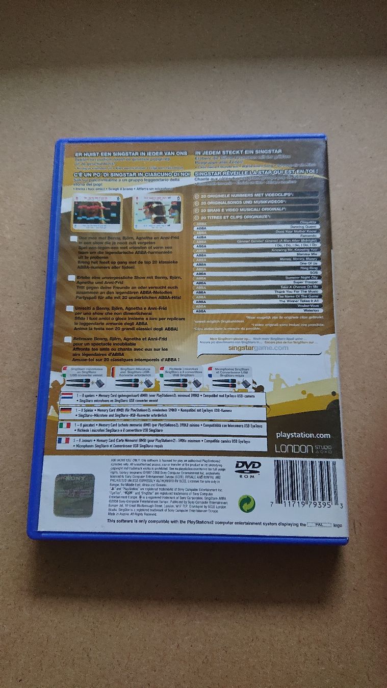 Giochi: Singstar ABBA - Playstation 2 - – Usato da Chur venduto da FreakofRarity 1