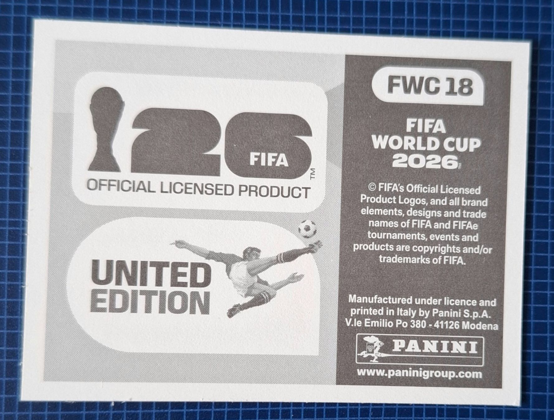 Panini Carte collezionabili: WM 2026 Paninibild Nr. FWC 18 – Nuovo e nell'imballaggio originale da Rotkreuz venduto da keerthdi 1