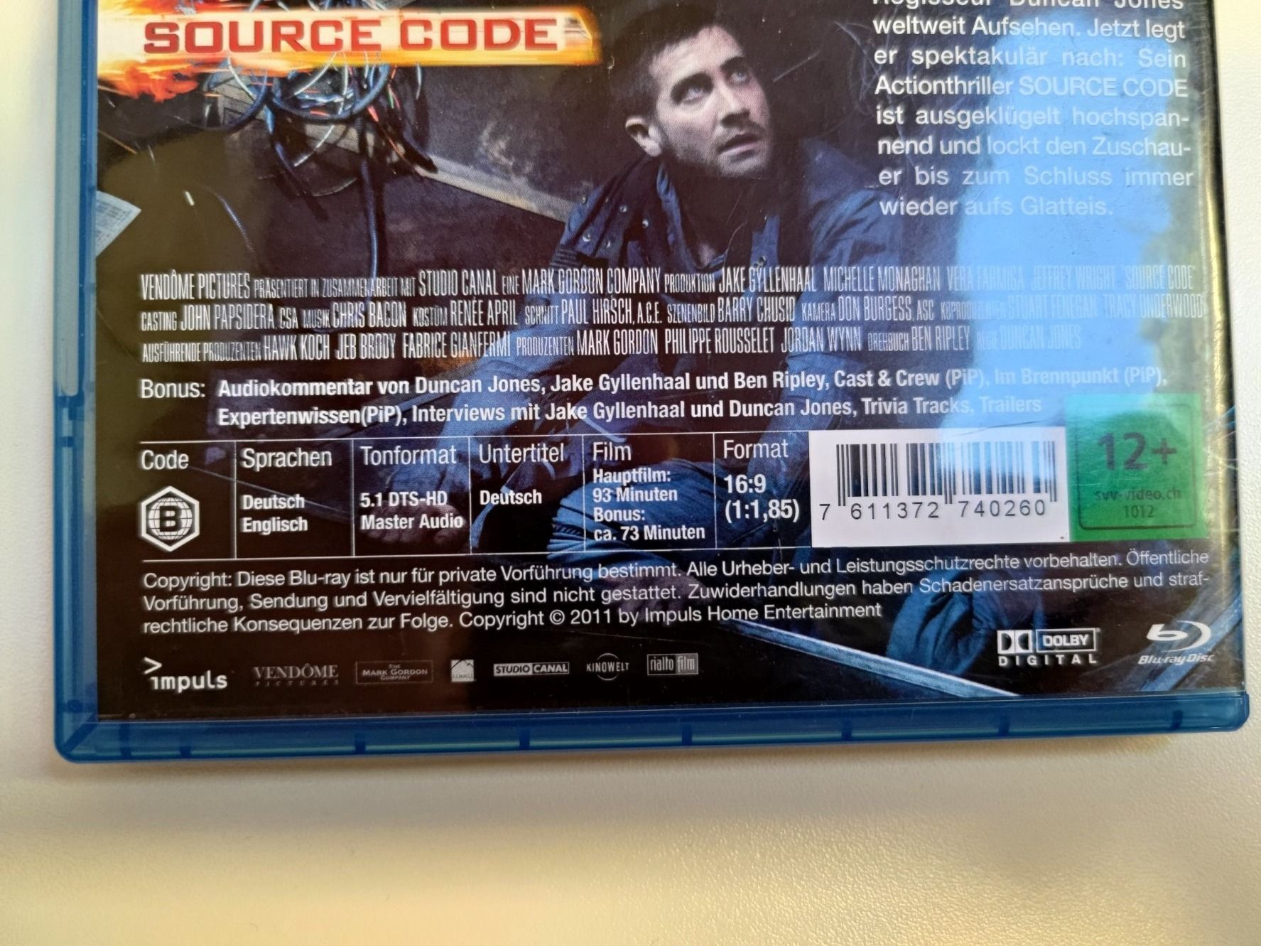 Tous les DVDs: Source Code – D'occasion à Liestal par Kratzilla 3