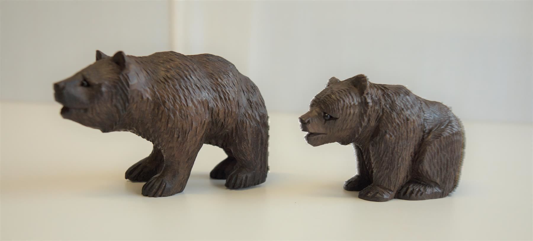 Figuren: Bärenfamilie, geschnitzt – Neu und originalverpackt aus Brienz BE von P.Edelweiss 3