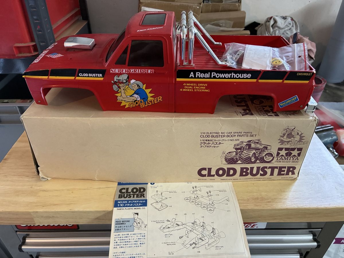 Tamiya Modellismo RC: Tamiya Clod Buster body – Difettoso da Villarepos venduto da manotas