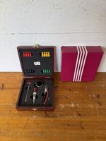 Wein Geschenkset mit Korkenzieher & Brettspiel – Holzbox –