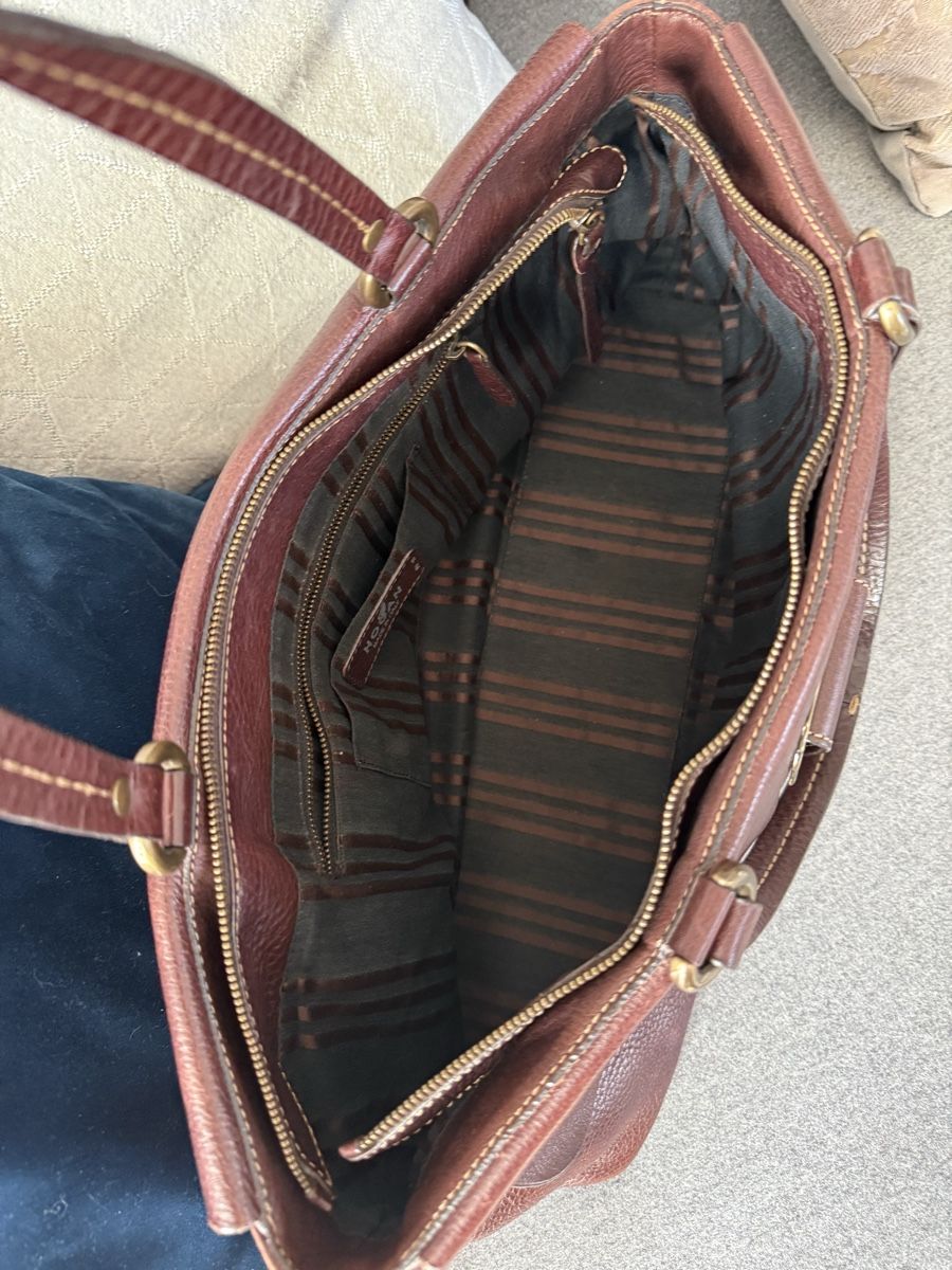 Hogan Borse da donna: Sac Hogan en cuir  brun élégant – Usato da Agiez venduto da Beve15 9